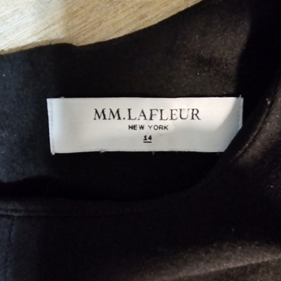 MM Lafluer Elegant Black Sleeveless Sheath Dress Size 14 - Picture 8 of 10